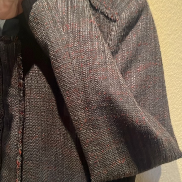 Ann Taylor LOFT Women’s Tweed Lined Zip Up Jacket Blazer Size 8 - Picture 9 of 10